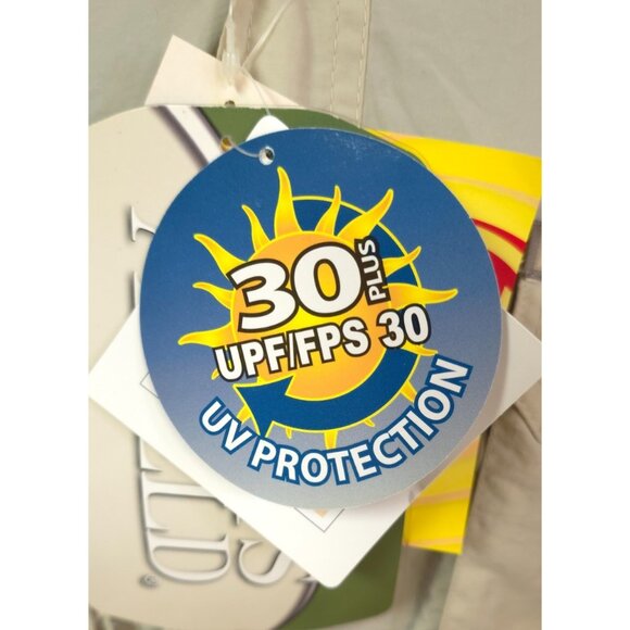 Sports Afield Mens Medium Grey Roll Tab Long Sleeve Button Hike Fish Shirt NWT - Picture 12 of 13